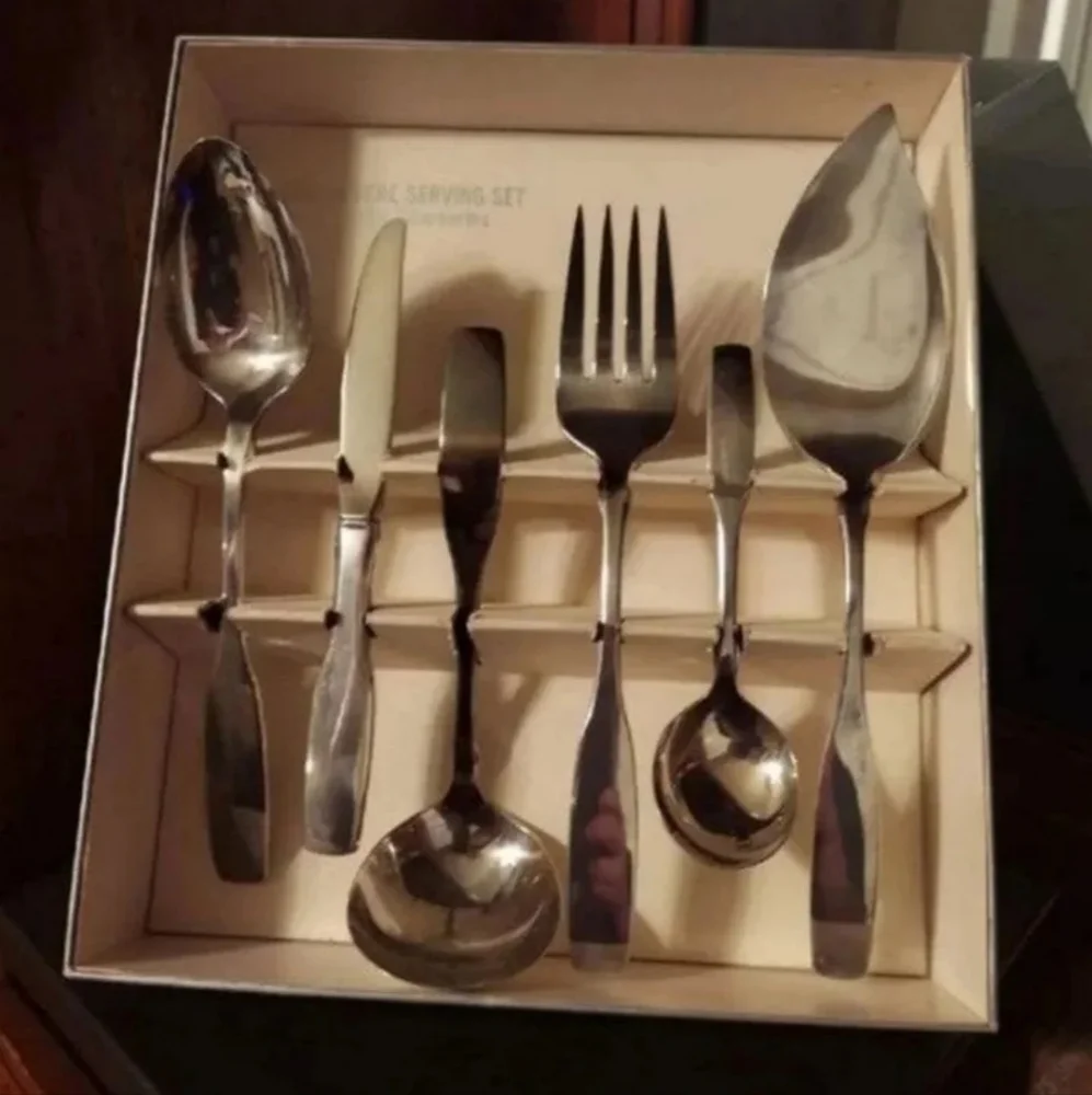 Oneida for Paul Revere Silverware Serving Set of 6 VINTAGE BEAUTIFUL CONDITION!